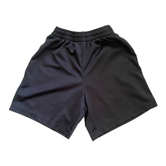 High Five casual black athletic shorts Youth M pull on elastic waist sidestripes - Picture 1 of 8